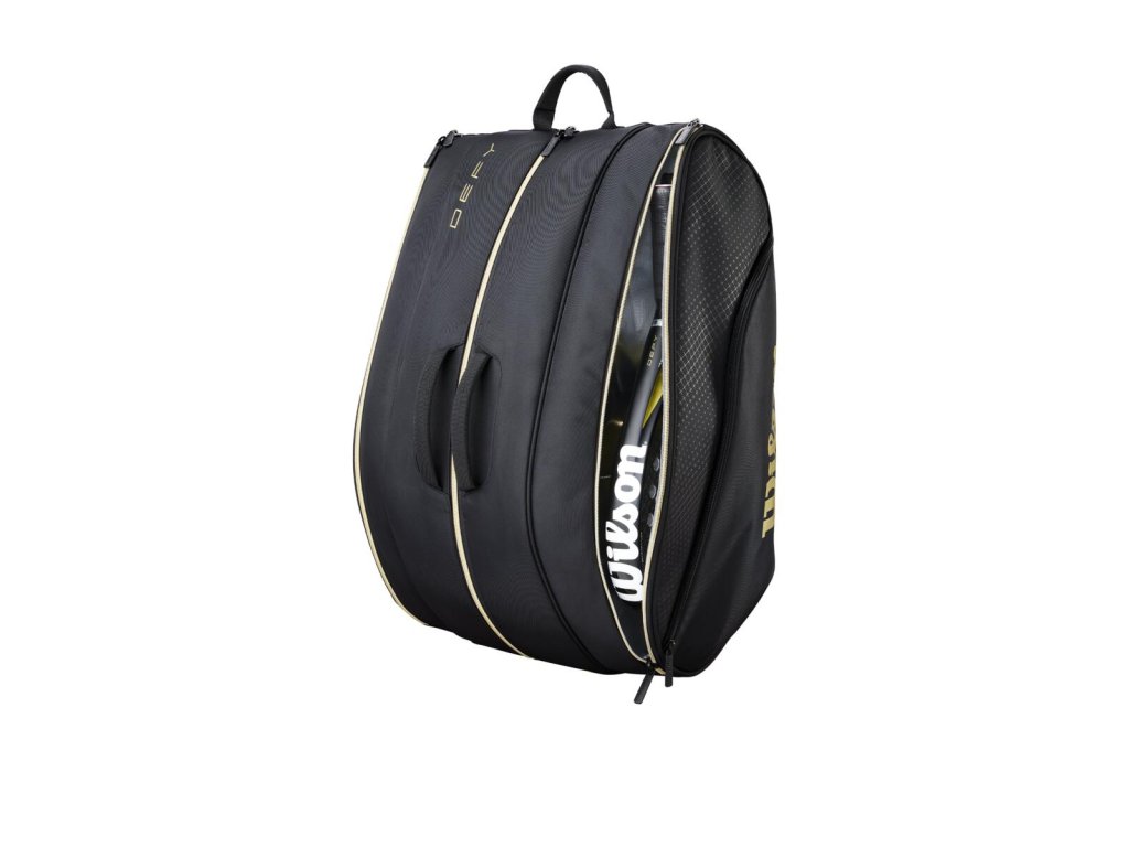 Wilson Defy V1 Padel Bag Black Gold v akci