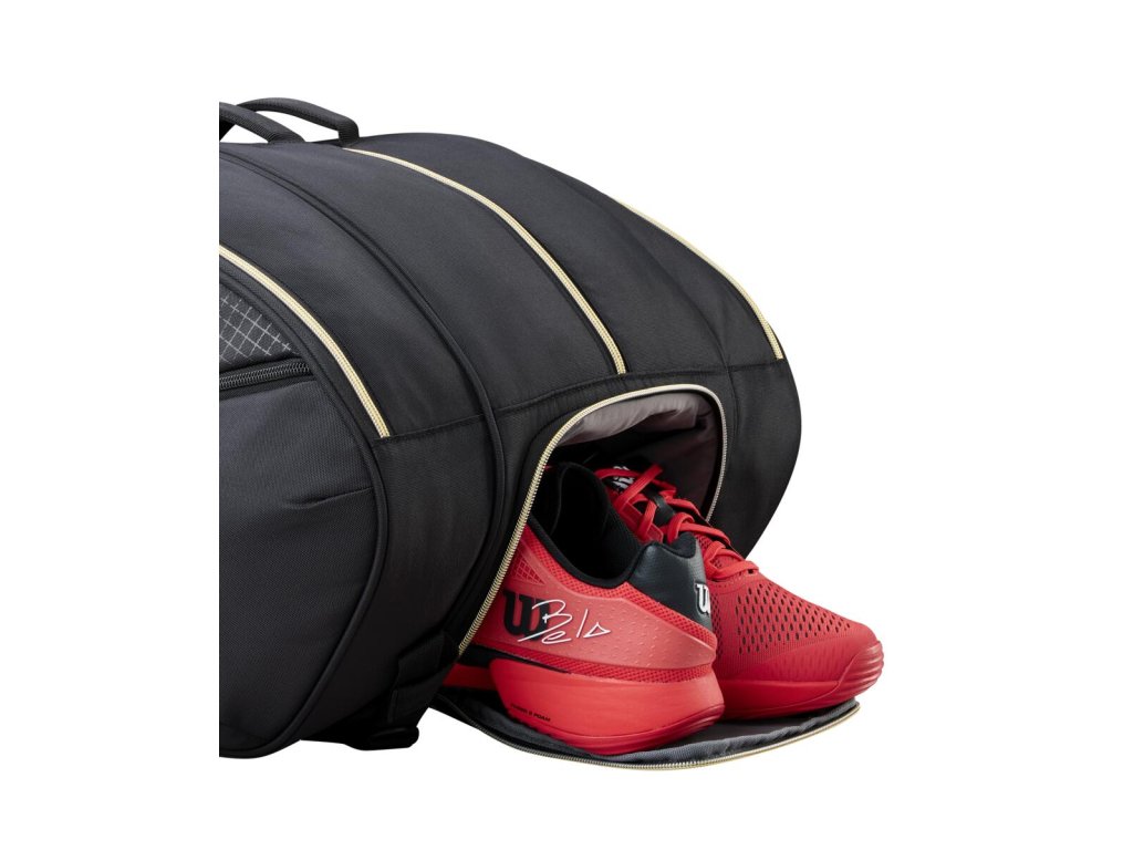 Wilson Defy V1 Padel Bag Black Gold detail