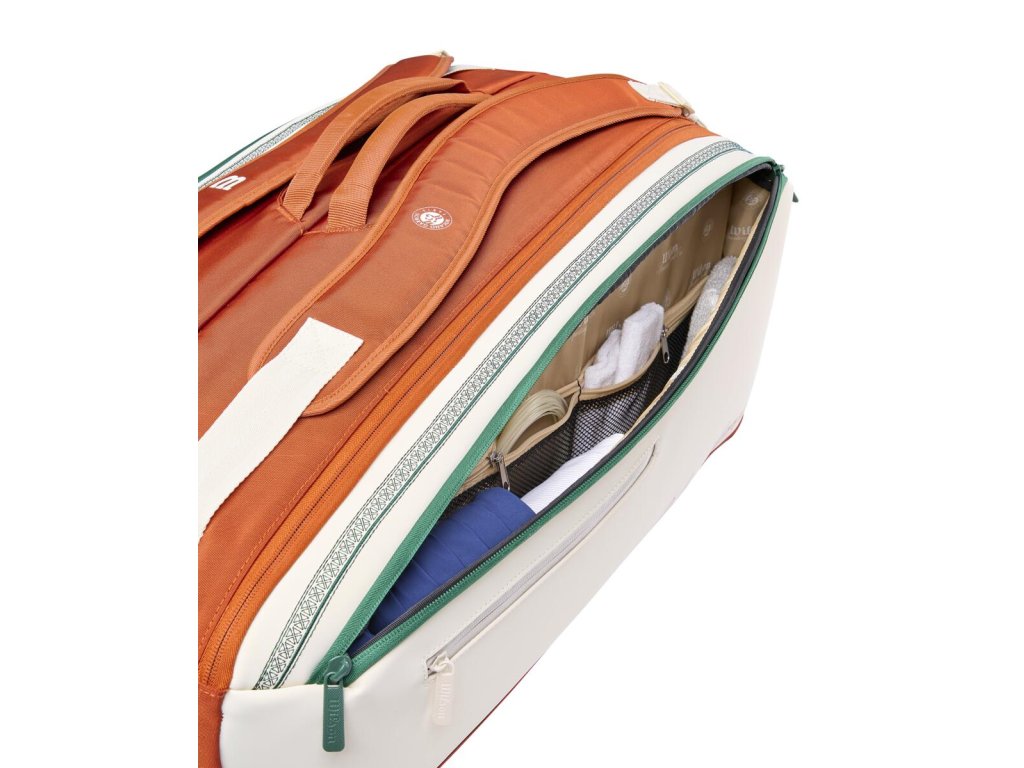 Wilson Roland Garros 9pk 2026 - detail přihrádek
