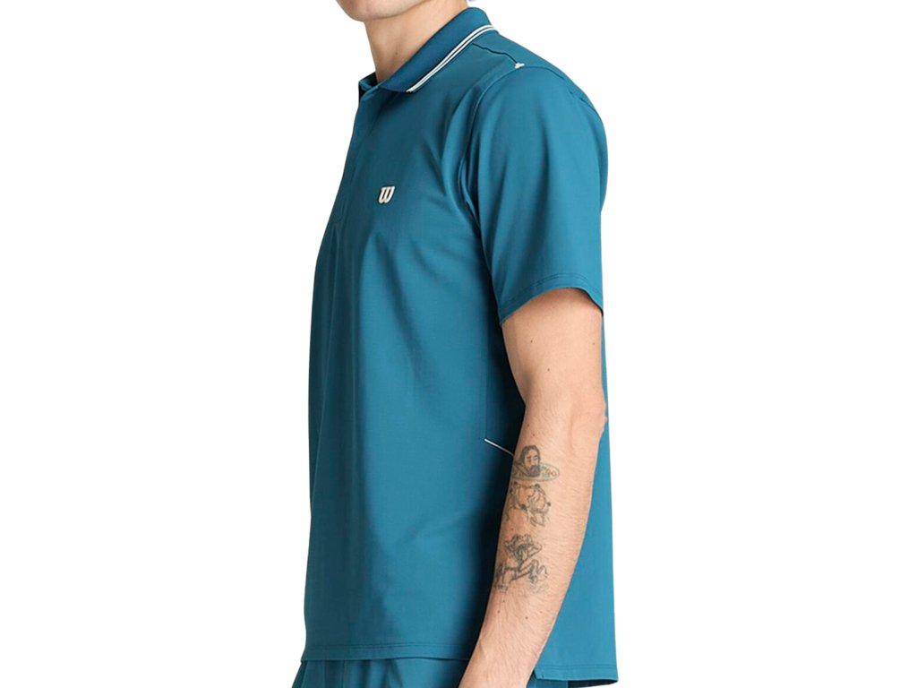 Wilson Challengers Technical Polo Vetiver - detail