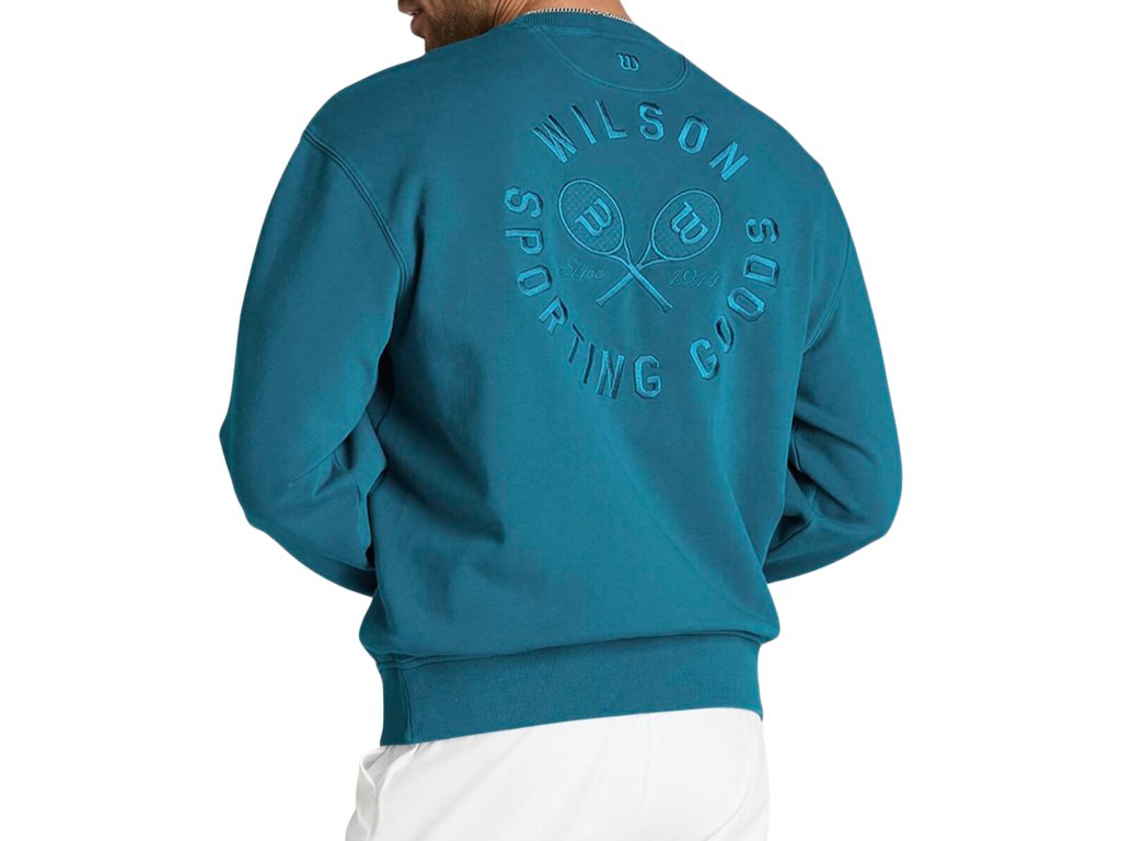 Wilson Playstate Crew Sweatshirt Lyons Blue - detail