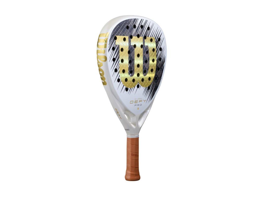 Wilson Defy Pro SE limitovaná edice padelová raketa bílo-zlatá