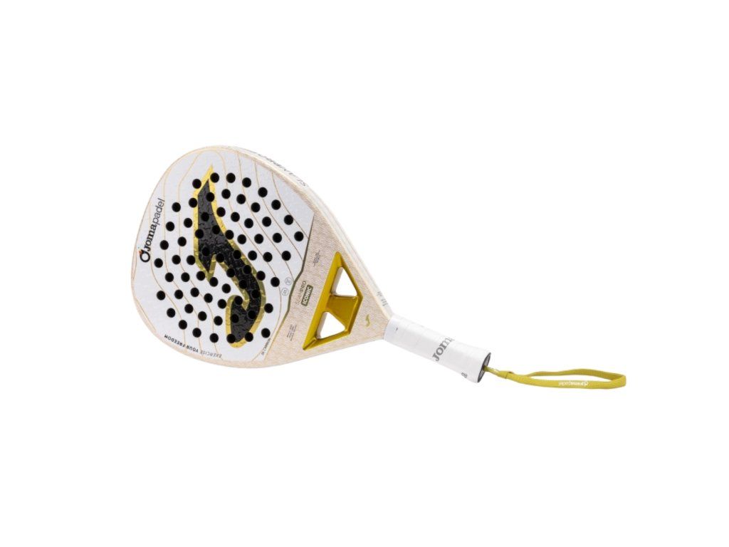 Joma Slam Pro Iconic White Gold padelová raketa 3K carbon