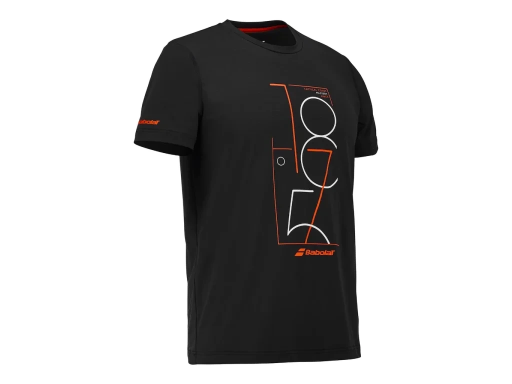 Babolat Exercise Graphic Tee Men Black pánské sportovní tričko