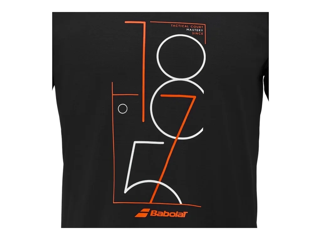 Babolat Exercise Graphic Tee Men Black - detail