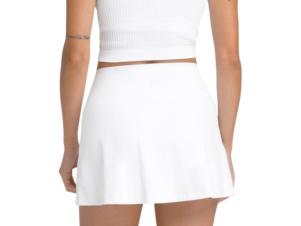 Wilson W Baseline Skirt Bright White - detail vestavěných šortek
