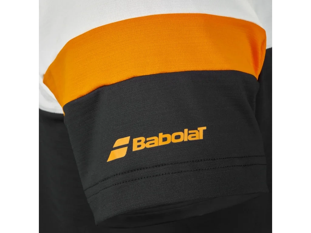 Babolat Perf Crew Neck Tee Black White - detail