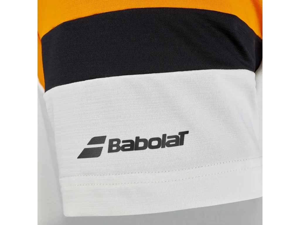 Babolat Perf Crew Neck Tee Black White - detail