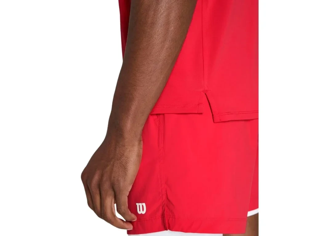 Wilson M Challengers Technical Polo Red - detail
