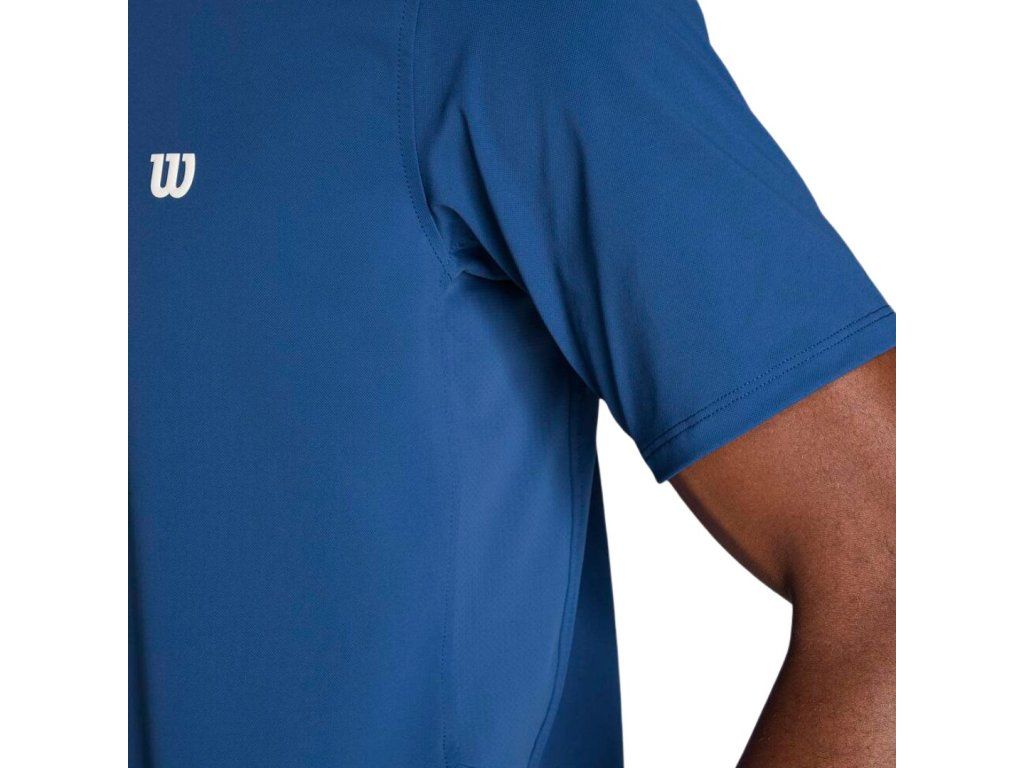 Wilson M Challengers Technical Polo blue- detail