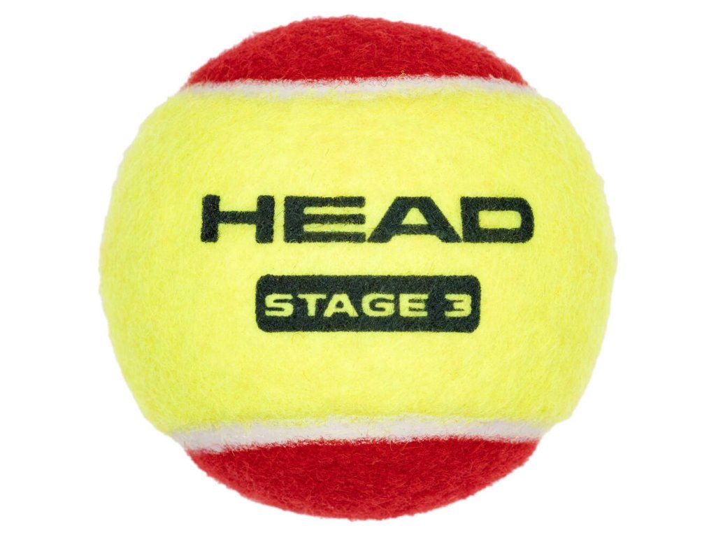 HEAD Stage 3 Red - detail červeno-žlutého míče