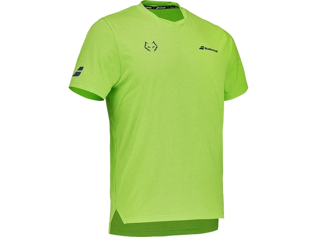 Babolat Crew Neck Tee Juan Lebrón Green Flash pánské padelové tričko
