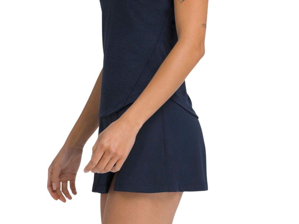 Wilson W Baseline Skirt classic navy - detail vestavěných šortek
