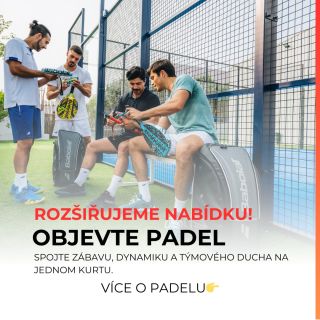 💥 Rozšiřujeme nabídku! 💥 Padel je tady a čeká na vás! 😎 Padel kombinujte zábavu, dynamiku a týmového ducha na jednom...